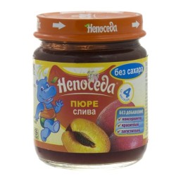 Пюре Непоседа слива без сахара с 4 мес 100 г