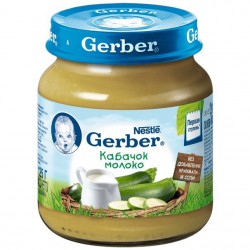 Пюре Gerber кабачок молоко с 5 мес 125 г