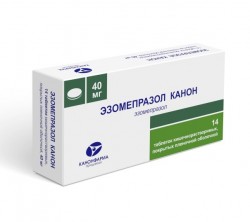 Эзомепразол Канон, табл. кишечнораств. п/о пленочной 40 мг №14
