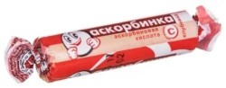 Аскорбинка с сахаром и глюкозой 10 шт. табл. жев. 25 мг / 3 г