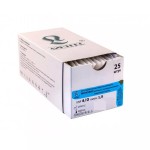 Шовный материал, 25 шт 45 см Монофил 4/0 (M1.5) игла обратно-режущая DS-19 19 мм 13/8 синий