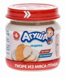 Пюре Агуша индейка с 6 мес 80 г