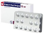Рикулатрон, таблетки покрытые оболочкой пленочной 15 мг 98 шт