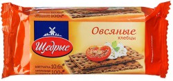 Хлебцы хрустящие, 100 г Щедрые овсяные