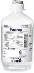 Рингер р-р д/инф. 250 мл 10 шт.