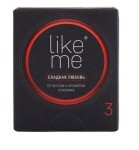 Презервативы, Like Me (Лайк Ми) 3 шт сладкая любовь клубника