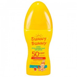 Спрей Санни Банни солнцезащитный SPF50 водостойкий с пантенолом для детей 150 мл